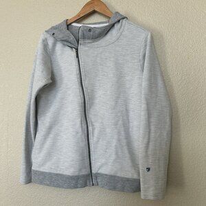 Kuhl Light Gray Hooded Zip Jacket
